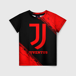 Футболка детская Juventus - red gradient, цвет: 3D-принт