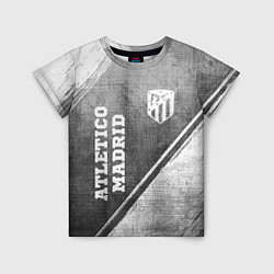 Детская футболка Atletico Madrid - grey gradient вертикально