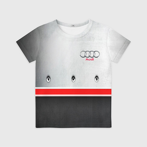 Детская футболка Audi metal sport / 3D-принт – фото 1