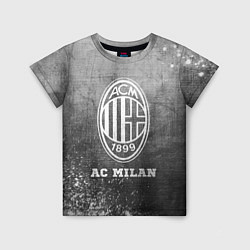 Футболка детская AC Milan - grey gradient, цвет: 3D-принт