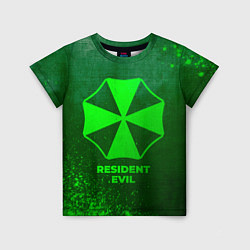 Футболка детская Resident Evil - green gradient, цвет: 3D-принт