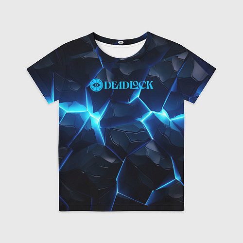 Детская футболка Deadlock logo синий лого / 3D-принт – фото 1