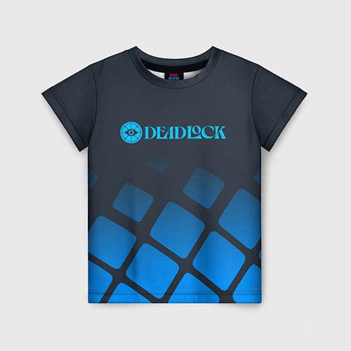 Детская футболка Deadlock синий логотип / 3D-принт – фото 1