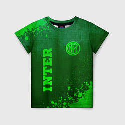 Детская футболка Inter - green gradient вертикально