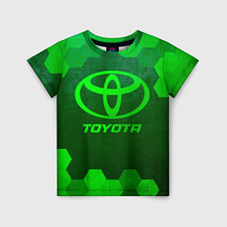 Футболка детская Toyota - green gradient, цвет: 3D-принт