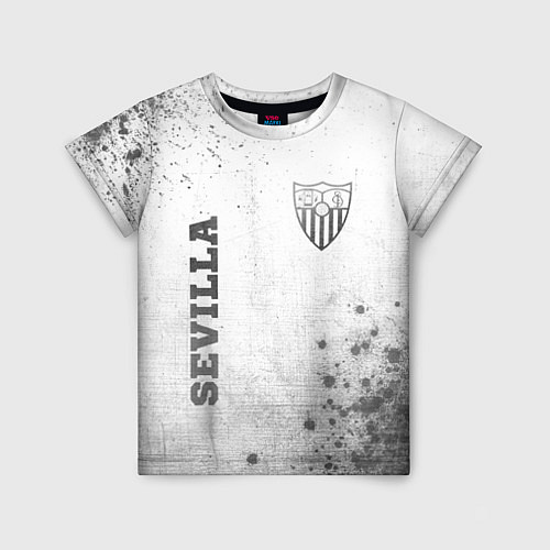 Детская футболка Sevilla - white gradient вертикально / 3D-принт – фото 1