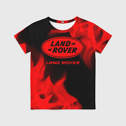 Футболка детская Land Rover - red gradient, цвет: 3D-принт