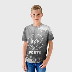 Футболка детская Porto - grey gradient, цвет: 3D-принт — фото 2