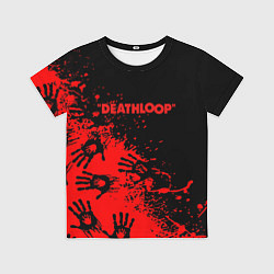 Футболка детская Deathloop руки краска, цвет: 3D-принт