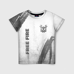 Детская футболка Free Fire - white gradient вертикально