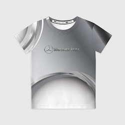 Футболка детская Mercedes benz grey, цвет: 3D-принт