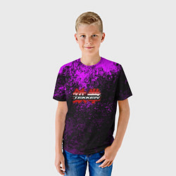 Футболка детская Tekken брызги красок, цвет: 3D-принт — фото 2