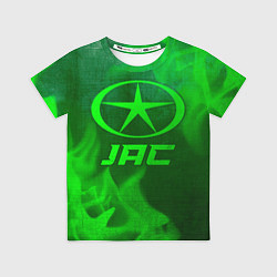 Футболка детская JAC - green gradient, цвет: 3D-принт