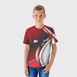 Футболка детская BMW sport geometry motors, цвет: 3D-принт — фото 2