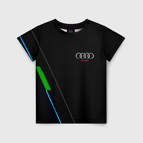 Детская футболка AUDI geometry line / 3D-принт – фото 1