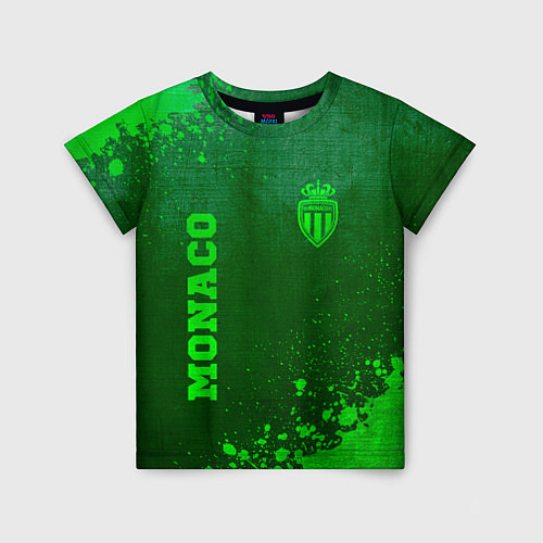 Детская футболка Monaco - green gradient вертикально / 3D-принт – фото 1