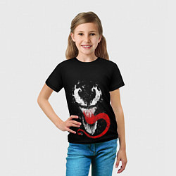 Футболка детская Лицо Венома, цвет: 3D-принт — фото 2