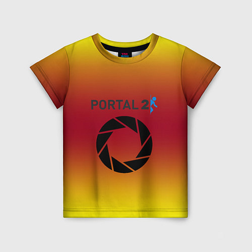 Детская футболка Portal 2 gradient / 3D-принт – фото 1