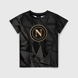 Футболка детская Napoli golden poly, цвет: 3D-принт