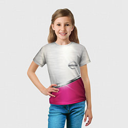 Футболка детская Nissan auto metal, цвет: 3D-принт — фото 2