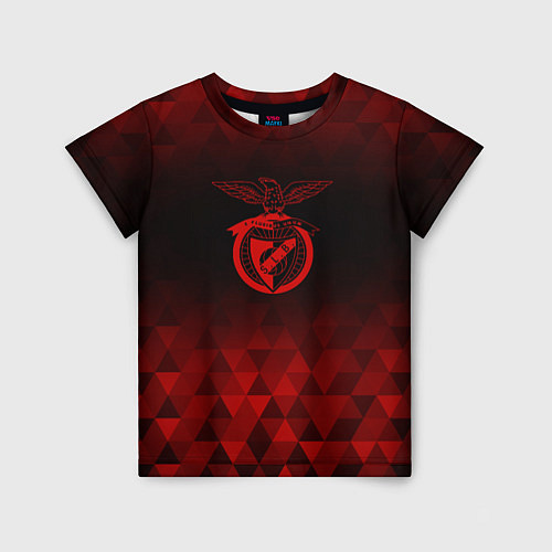 Детская футболка Benfica red poly / 3D-принт – фото 1