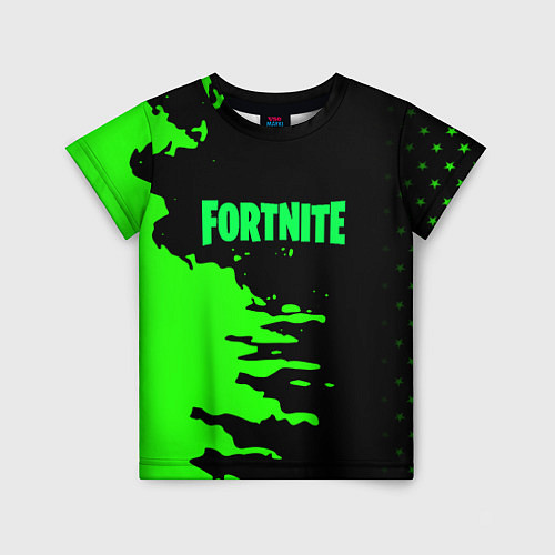 Детская футболка Fortnite краски звезды / 3D-принт – фото 1