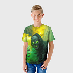 Футболка детская Stalker 2 скелет череп, цвет: 3D-принт — фото 2