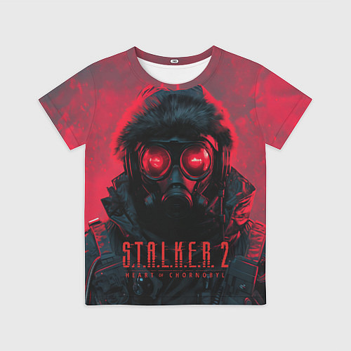 Детская футболка Stalker 2 в противогазе / 3D-принт – фото 1