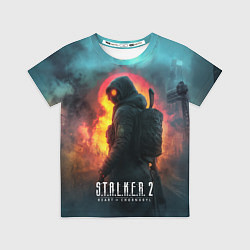 Футболка детская Stalker 2 радиоактивный дым, цвет: 3D-принт