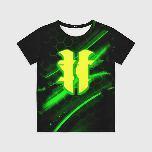 Детская футболка Starcraft 2 кислотные соты линии / 3D-принт – фото 1