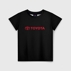 Футболка детская Toyota red logo auto, цвет: 3D-принт