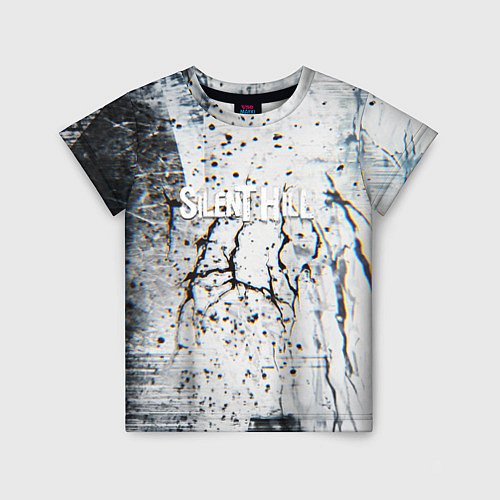 Детская футболка Silenthill текстура глитч / 3D-принт – фото 1