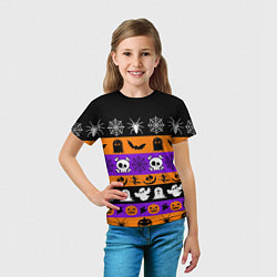 Футболка детская Монстры на хэллоуин, цвет: 3D-принт — фото 2