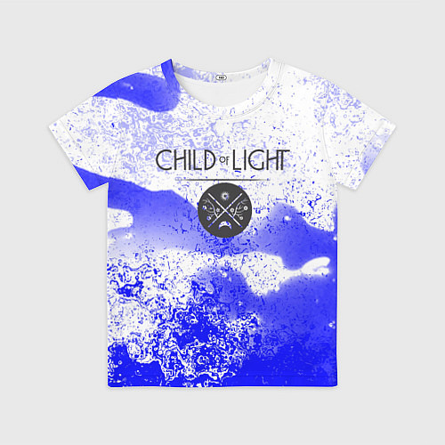 Детская футболка Child of Light брызги красок / 3D-принт – фото 1
