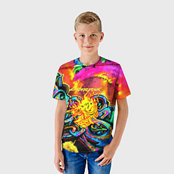 Футболка детская Cyberpunk 2077 graffity game, цвет: 3D-принт — фото 2