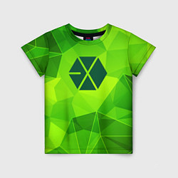 Футболка детская Exo green poly, цвет: 3D-принт