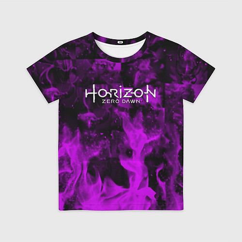 Детская футболка Horizon: Zero Dawn flame neon steel / 3D-принт – фото 1