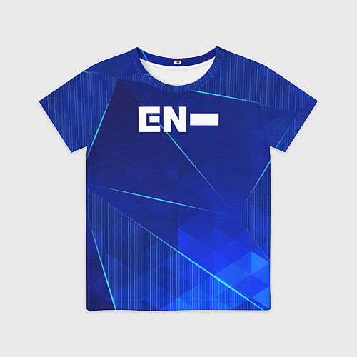 Детская футболка Enhypen blue poly / 3D-принт – фото 1