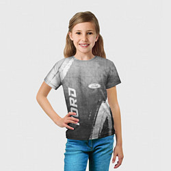Футболка детская Ford - grey gradient вертикально, цвет: 3D-принт — фото 2