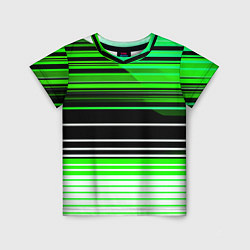 Футболка детская Разноцветные вертикальные линии, цвет: 3D-принт