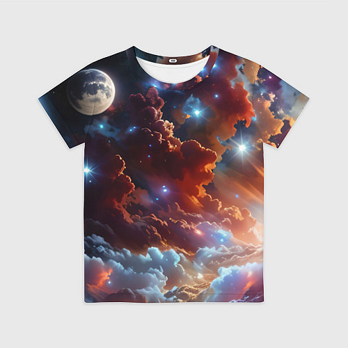 Детская футболка Космические звезды / 3D-принт – фото 1