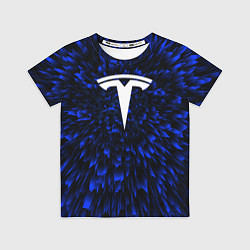 Футболка детская Tesla blue energy, цвет: 3D-принт
