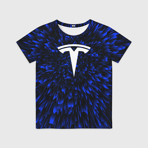 Детская футболка Tesla blue energy / 3D-принт – фото 1