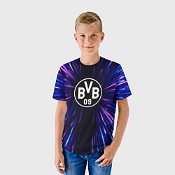 Футболка детская Borussia neon energy, цвет: 3D-принт — фото 2