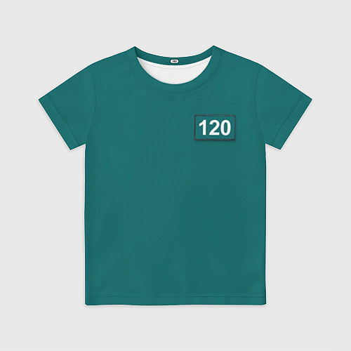 Детская футболка Игрок 120 - Игра в кальмара / 3D-принт – фото 1