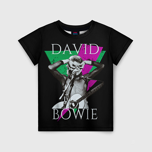 Детская футболка David Bowie - hand goggles / 3D-принт – фото 1