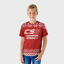 Футболка детская Новогодний Counter Strike 2, цвет: 3D-принт — фото 2