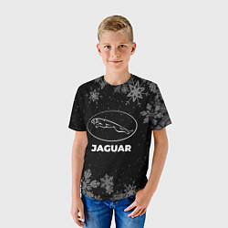 Футболка детская Снежный Jaguar, цвет: 3D-принт — фото 2