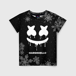 Футболка детская Снежный Marshmello, цвет: 3D-принт