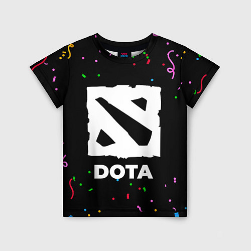 Детская футболка Dota конфети / 3D-принт – фото 1